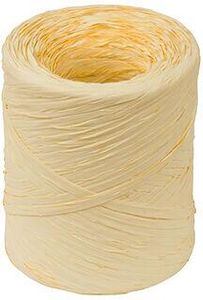 200 M Reel Of Polypropylene Raffia 15 Mm, Vanilla Yellow - 952101 - 1