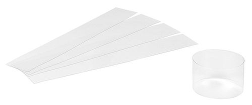 Packet Of 500 Pre-cut Pvc Pastry Ribbons 100 Microns 240 Mm For Ø 75 X H35 Mm Circles - 960001 - 1