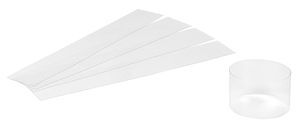 Packet Of 500 Pre-cut Pvc Pastry Ribbons 100 Microns 240 Mm For Ø 75 X H35 Mm Circles - 960001 - 1