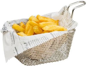 X3 Stainless Steel Mini-chip Basket 10x8.5cm H 8.5cm - 991218 - 1