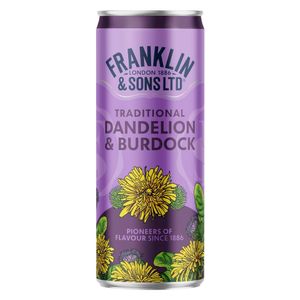 Franklin & Sons Traditional Dandelion & Burdock Cans 250ml (12 Pack) - KA847 - 1