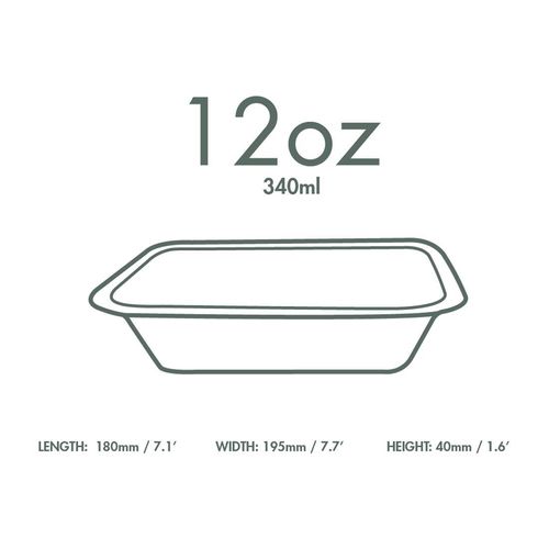 Vegware Gourmet Bagasse Bases Size 3 360ml (600 Pack) - JK426 - 3