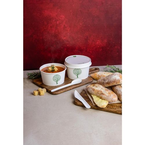 Vegware Soup Containers Green Tree 115-Series 340ml (500 Pack) - JK427 - 2