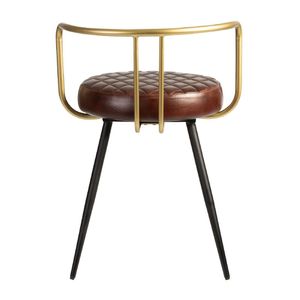 Aulenti Leather Low Cocktail Stool Claret Red - JM482 - 3