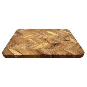 Vogue Chevron Effect Acacia Wood Chopping Board Large 560x405mm - JB125 - 3