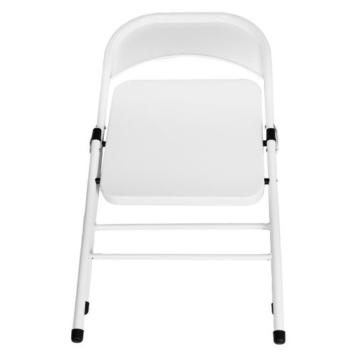 Bolero Folding Metal Chairs White (4 Pack) - JB870 - 5