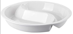 Round Porcelain Divided Insert For W36100 & W36400 - C88691 - 1