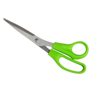 Scissors - St.St Green Plastic Handled - 2216G - 1