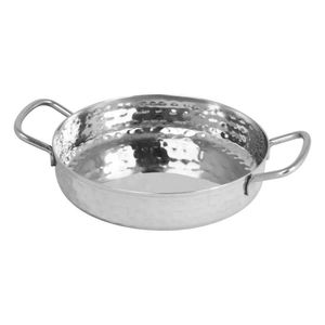Mini Deep Pan With Handles - Ss - Hammered - 15Cm - MPDH15H - 1