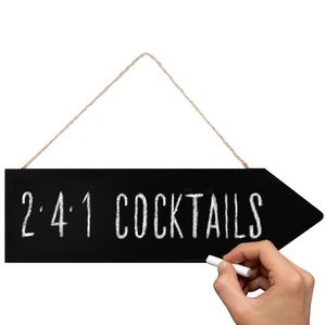 Custom Branded Chalkboard Arrow Sign (Waterproof) - C5591 - 1