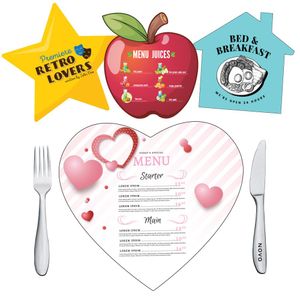 Custom Branded Custom Shape Placemat - Laminate - C6050 - 1