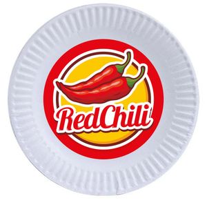 Custom Branded Disposable Paper Plate (23cm) - C1218 - 3