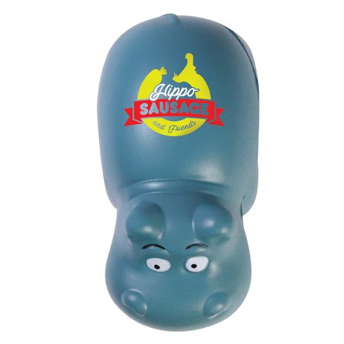 Custom Branded Stress Hippo - S0162 - 3