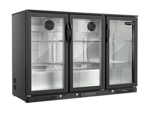 Sterling Pro Green SP3HC-LOW-BH Hinged Triple Door Low Height Bottle Cooler, 274 x 330ml Bottles - SP3HC-LOW-BH - 3