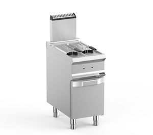 Hobart Ecomax HEFRG74A2V Floorstanding Double Basket Gas Fryer, 2 x 7 Litres - HEFRG74A2V - 1