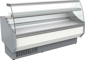 Coreco CVED-8-10-C Curved Glass Serveover, 1055mm - CVED-8-10-C - 3