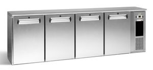 Gamko E3/2222MUCS84 Solid Four Door Stainless Steel Undercounter Bottle Cooler, 722 x 33 Centiliters - E3-2222MUCS84 - 1