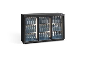 Gamko Maxiglass MG3/315SD Maxiglass Sliding Glass Triple Door Undercounter Bottle Cooler, 315 Litres - MG3-315SD - 1