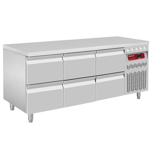 Diamond DT178/P9_3XCA1/2-P9 Refrigerated Preparation Counter with 6 Drawers, 405 Litres - DT178-P9_3XCA1-2-P9 - 2