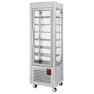 Diamond SNE/GB-A5-R2 Stainless Steel Panoramic Ventilated Display Freezer, 360 Litres - SNE-GB-A5-R2 - 1