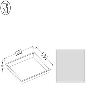 Diamond B/GN2/1-150 Gastronorm Stainless Steel H. 150Mm Cap. 43,1L. - B-GN2-1-150 - 1