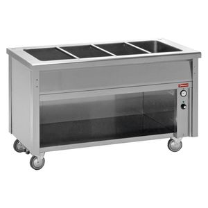 Diamond BT15 Electric Bain Marie on Neutral Open Cupboard, 4 x 1/1 GN - BT15 - 1