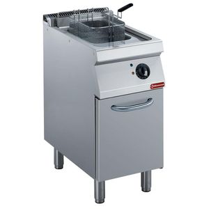 Diamond E17/F14A4-N Single Basket Freestanding Electric Fryer on Neutral Closed Cupboard, 8.7kW - E17-F14A4-N - 1