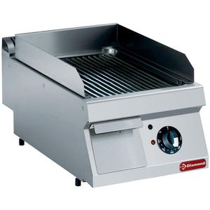 Diamond E17/PR4T-NE Grooved Electric Griddle Cooking Plate, 4.5kW - E17-PR4T-NE - 1