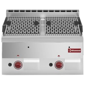 Diamond G60/GPL6T-N Lava Stone Gas Grill with Cast Iron Cooking Grid - G60-GPL6T-N - 1