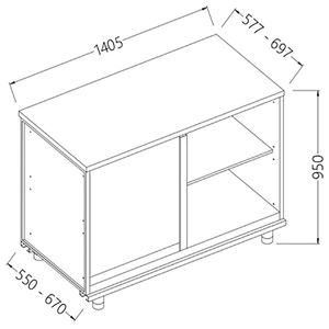 Diamond LN90SX/5 Back Cabinet Angular Left Neutral - Case - LN90SX-5 - 1