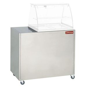 Diamond MEX-RG2 Stainless Steel Cupboard, Support For Display Vbe-211, On Castors. - MEX-RG2 - 1