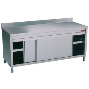 Diamond TA126A/U Table On Neutral Cupboard 2 Sliding Doors + Bord - TA126A-U - 1
