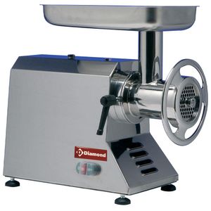 Diamond TI32/SX Stainless Steel Table Top Meat Mincer - TI32-SX - 1