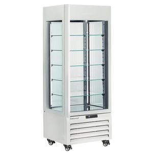 Diamond MAX-507-PW White 5 Levels Glass Pastry Showcase, 440 Litres - MAX-507-PW - 1