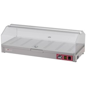 Diverso WR-EVC1-58 Countertop heated display case, 1 level L800mm - WR-EVC1-58 - 1