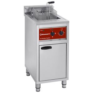 Diamond FSM-16E/FL Electric fryer with filtration system, 1 tank 16 liters, on cabinet - FSM-16E-FL - 1