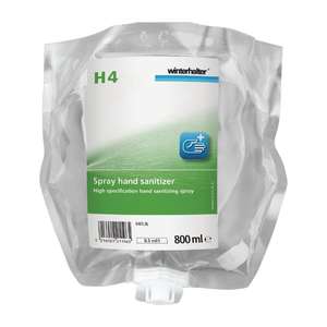 Winterhalter H4 Unperfumed Liquid Hand Sanitiser 800ml - 3 Pack - DR296 - 1