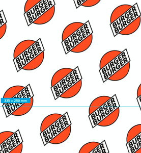 3000 x Burger Burger Custom Printed Greaseproof Paper Sheets - 1