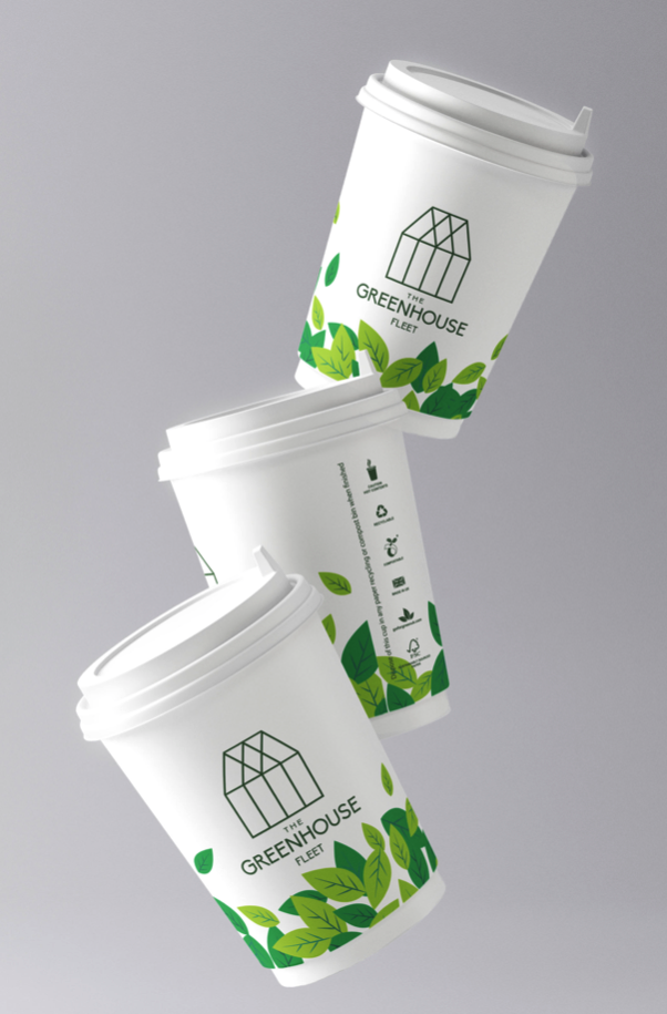20,000 x 12oz DW - Greenhouse Coffee cups - 1