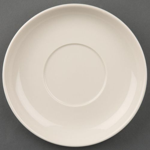 Olympia Ivory Cappuccino Saucers (Pack of 12) - U113 - 1