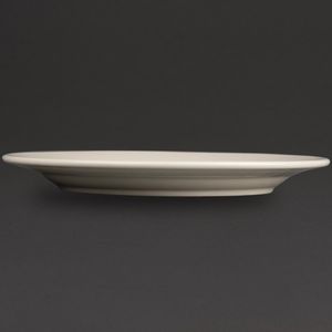Olympia Ivory Wide Rimmed Plates 250mm (Pack of 12) - U121 - 3