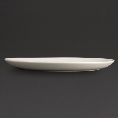 Olympia Ivory Oval Coupe Plates 330mm (Pack of 6) - U128 - 2