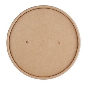 Fiesta Compostable Paper Soup Container Lids 118mm (Pack of 500) - FB557 - 3