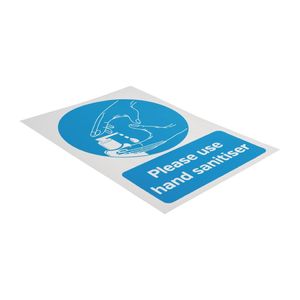 Please Use Hand Sanitiser Sign A5 Self-Adhesive - FN842 - 3