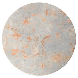 Werzalit Pre-drilled Round Table Top Tarnished Silver 700mm - GR645 - 1