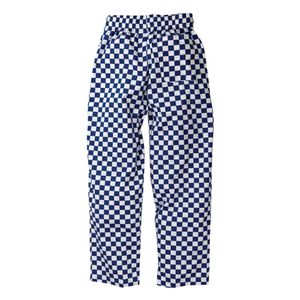 Chef Works Essential Baggy Pants Big Blue Check XS - A043-XS - 3
