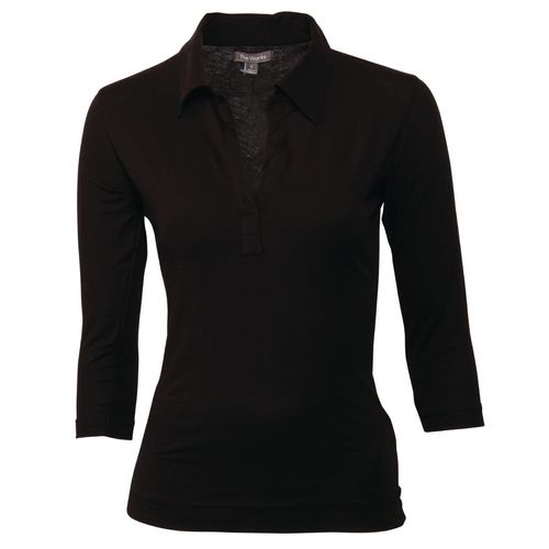 Chef Works Womens V-Neck T-Shirt Black 2XL - B038-XXL - 2