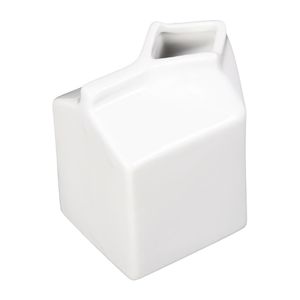 Olympia Whiteware Porcelain Milk Jug Carton 155ml (Pack of 6) - SA270 - 3