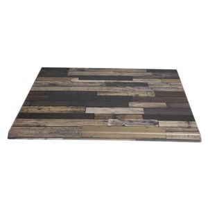 Werzalit Pre-drilled Square Table Top Blanchas Brown 600mm - GT183 - 3
