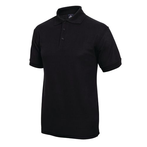 Unisex Polo Shirt Black 5XL